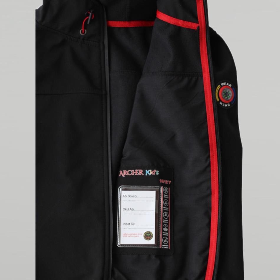 PONY Softshell Kapşonlu Çocuk Ceket