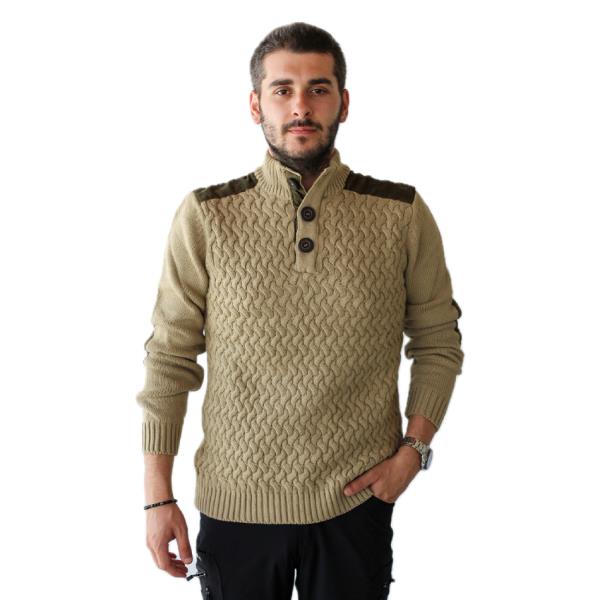 WİNTER Düğme Yaka Kazak-Outdoor  Giyim
