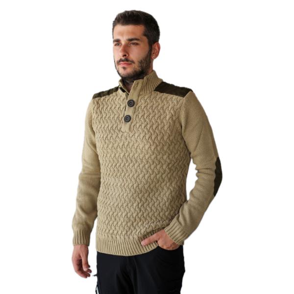 WİNTER Düğme Yaka Kazak-Outdoor  Giyim